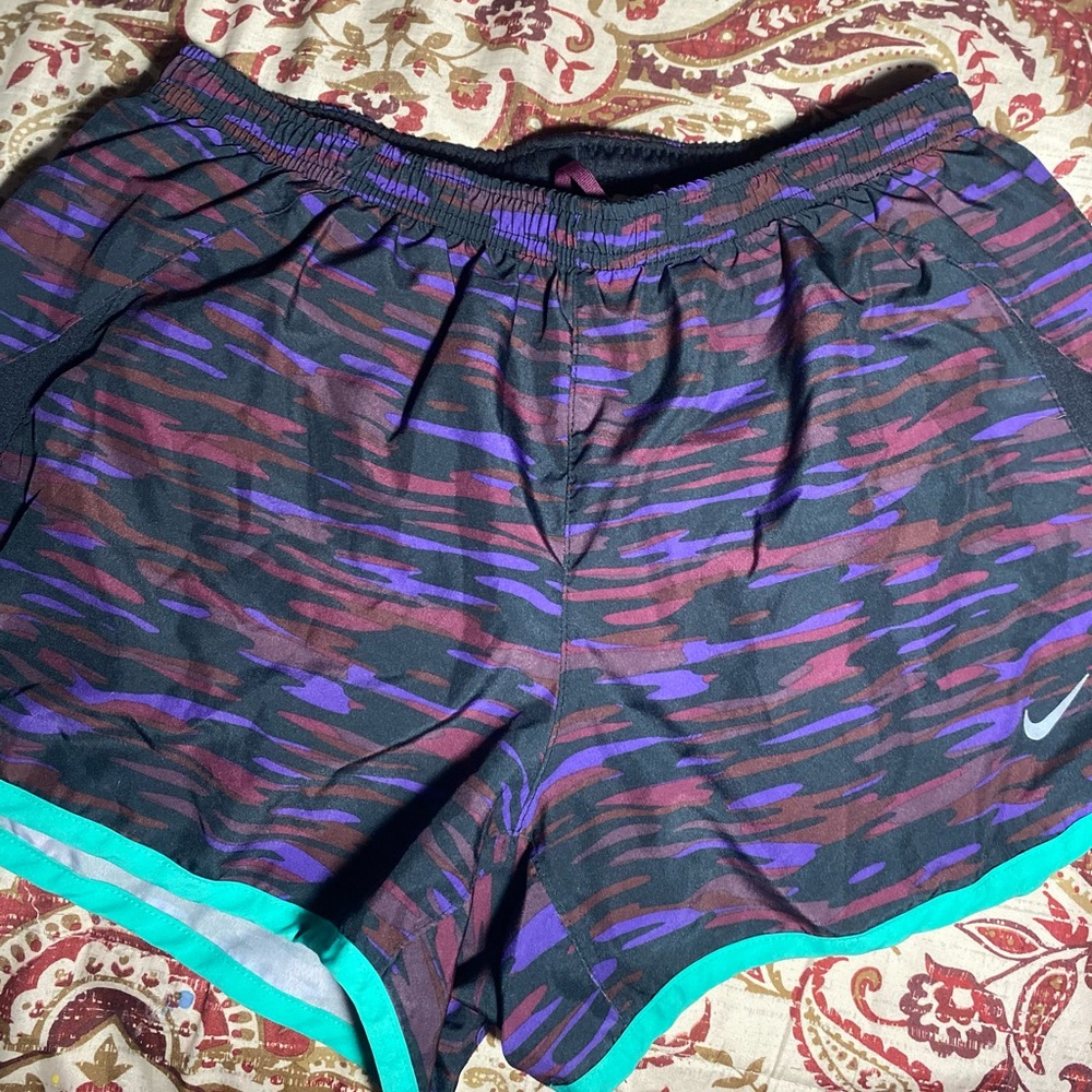 Camp Print Purple and White Women’s Nike shorts